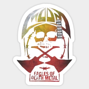Eagles Of Death Metal EODM Skull Crossed Guitars Rock Band Sticker